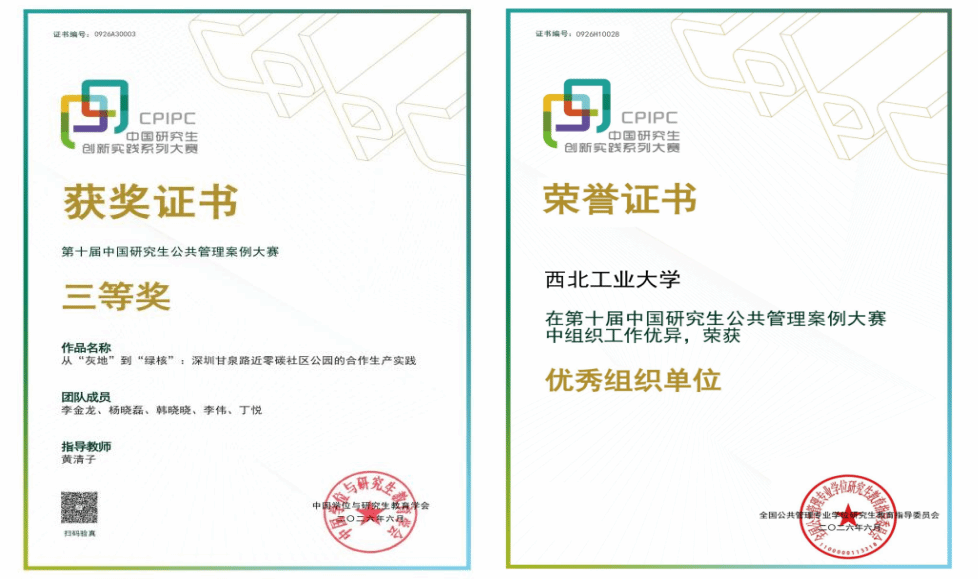 公共政策与管理学院在第十届中国研究生公共管理案例大赛中斩获多项奖项和荣誉